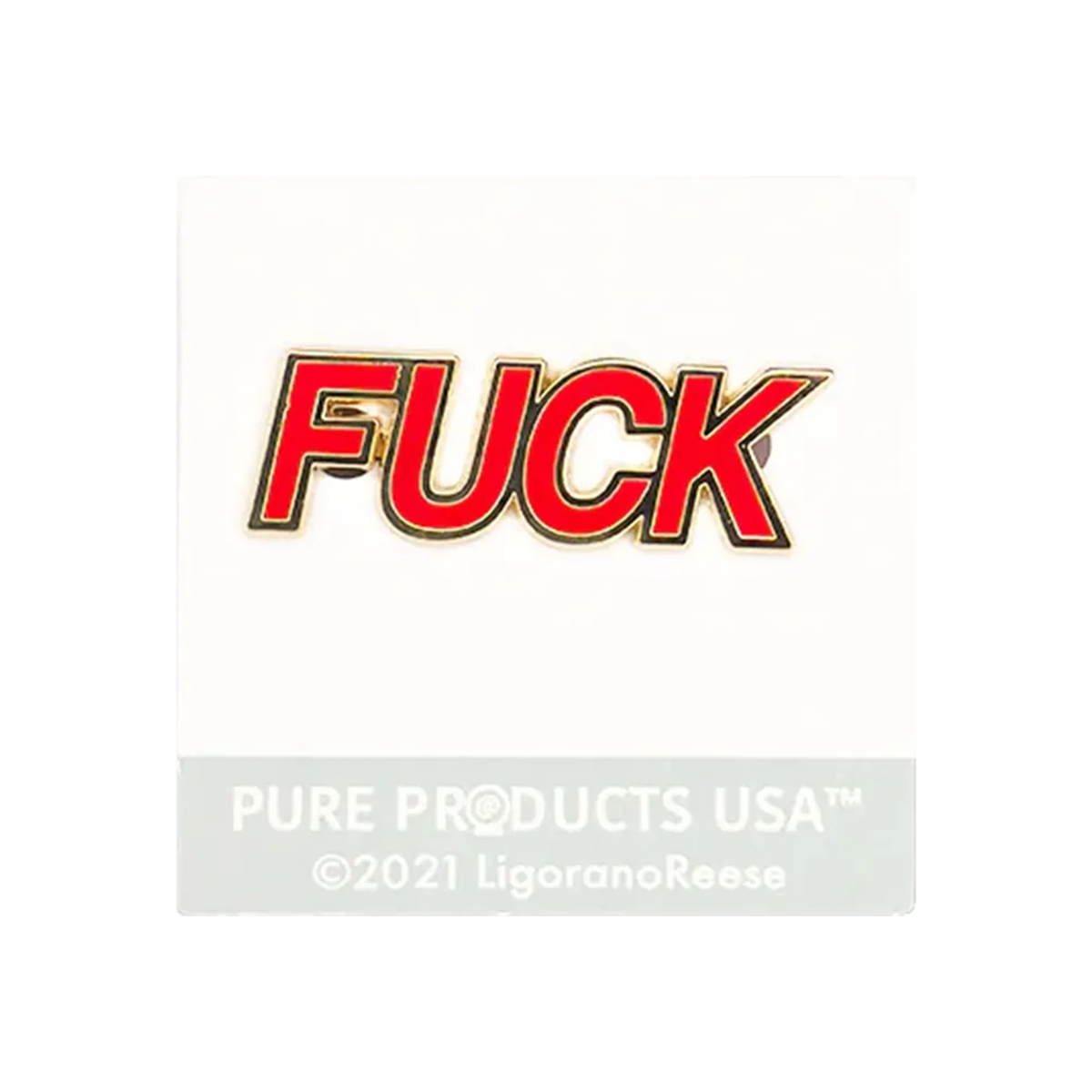 Fuck Enamel Pin – New Museum Store