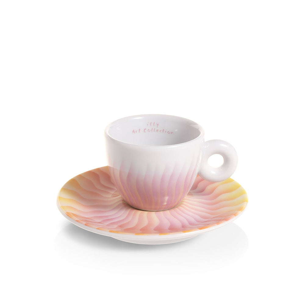 Set of 4 cappuccino cups - the Judy Chicago illy Art Collection