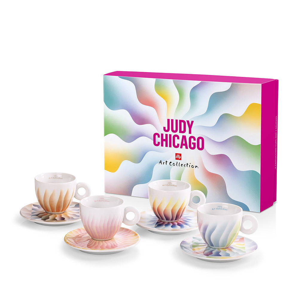 Judy Chicago x Illy Set of 4 Cappuccino Cups