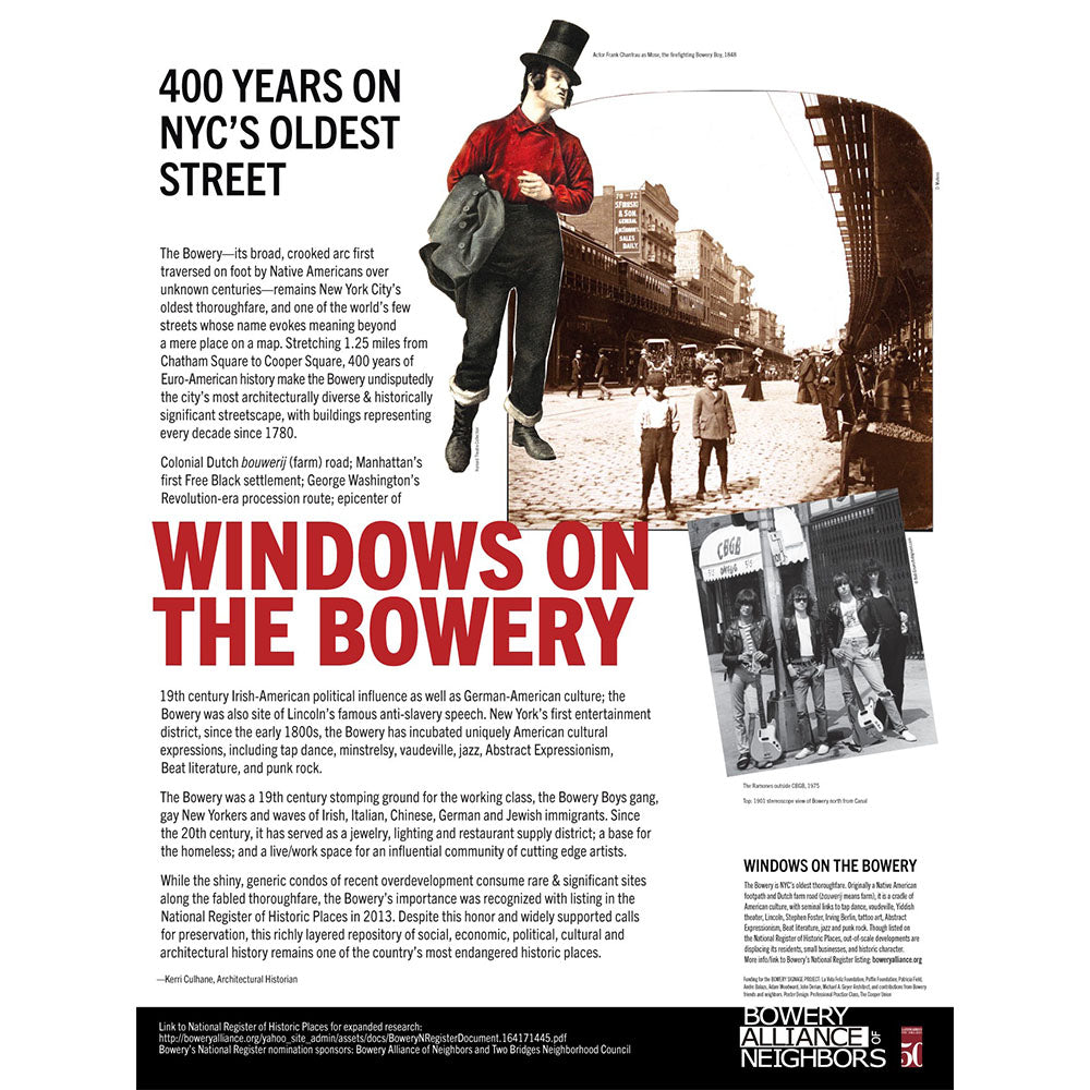 Windows on the Bowery: 400 Years on NYC's Oldest Street