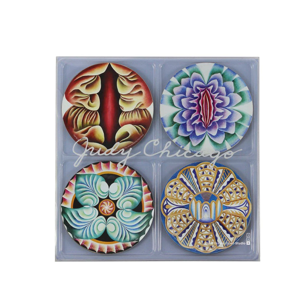 The Dinner Party Coaster Set x Judy Chicago by Third Drawer Down