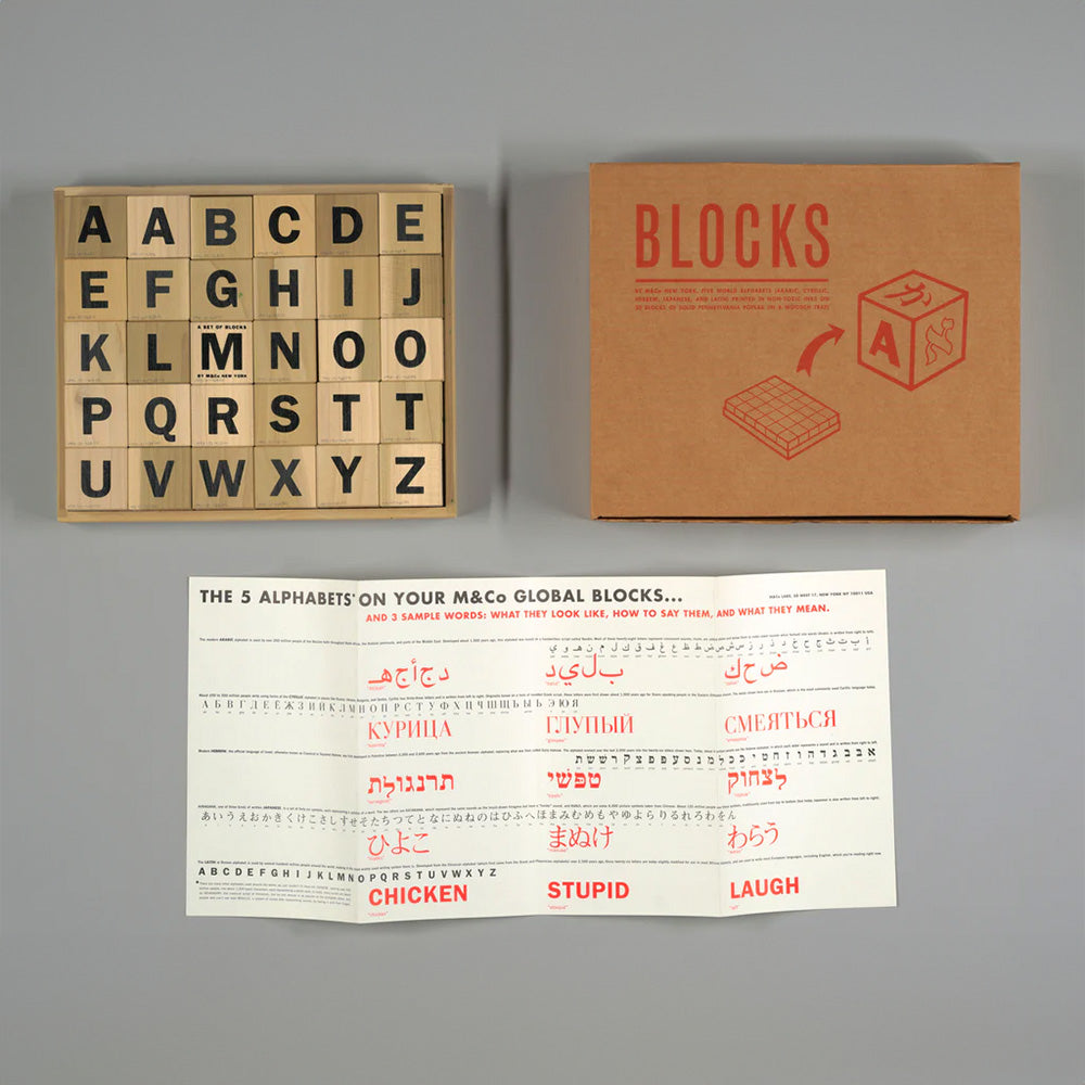 Tibor Kalman Global Alphabet Blocks