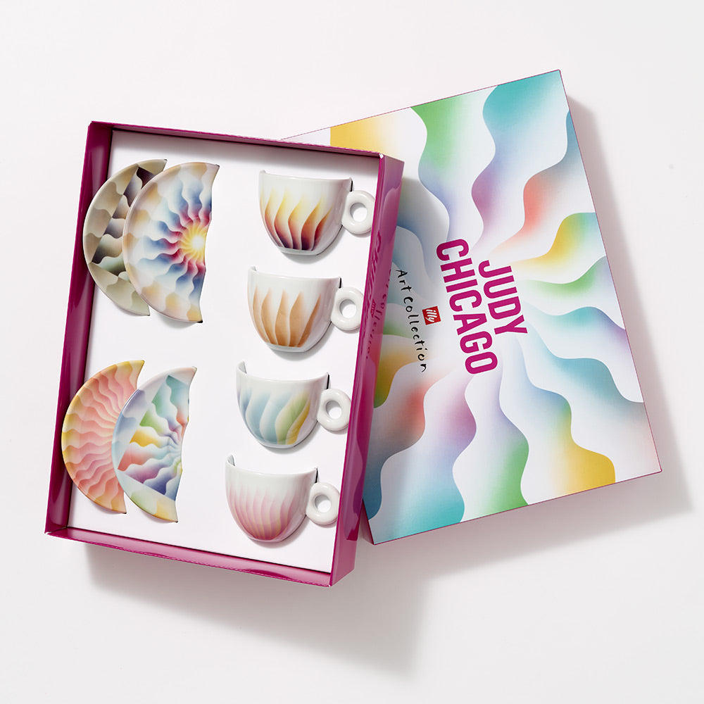 Judy Chicago x Illy Set of 4 Cappuccino Cups
