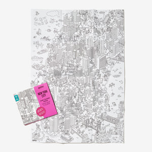 New York Giant Coloring Poster