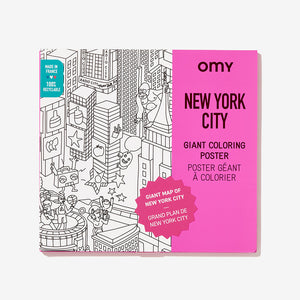 New York Giant Coloring Poster