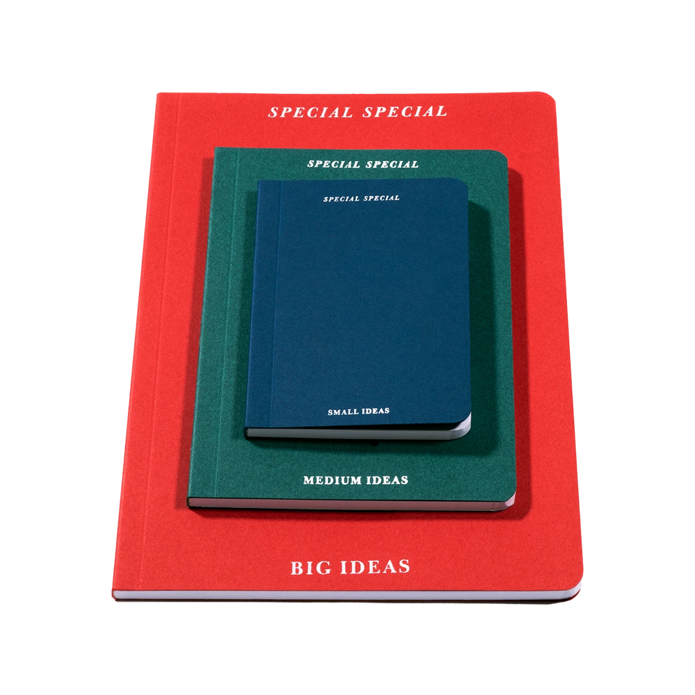 Small Medium Big Ideas Notebook Set