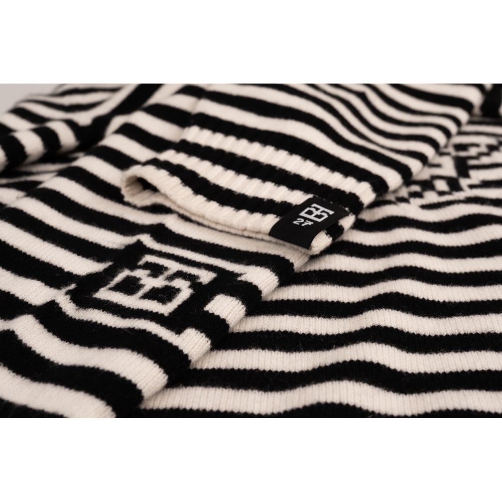 Super Striped Jacquard Hoodie Edition (Black/White)