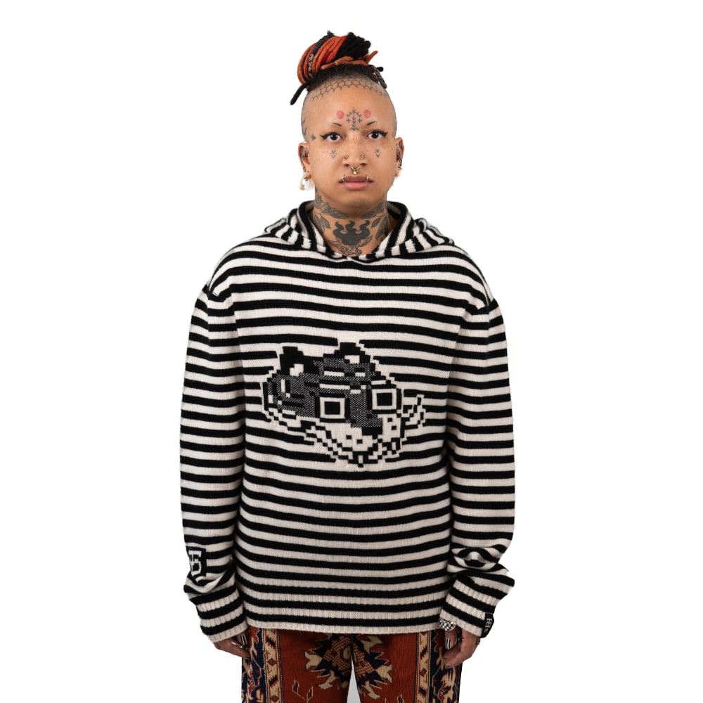 Super Striped Jacquard Hoodie Edition (Black/White)