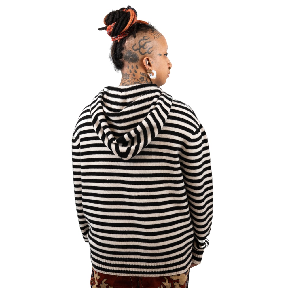 Super Striped Jacquard Hoodie Edition (Black/White)
