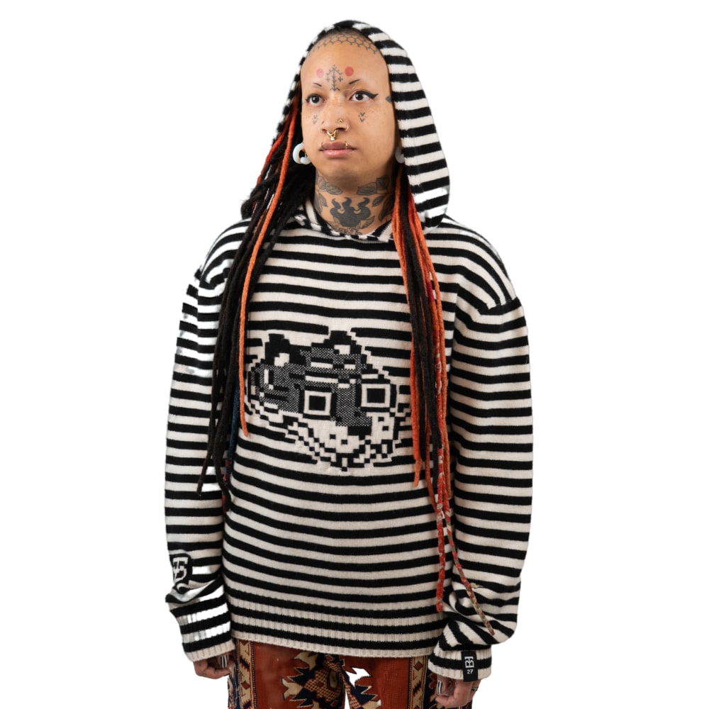 Super Striped Jacquard Hoodie Edition (Black/White)