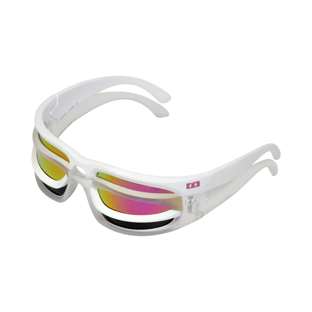 TWIN - White/Frosted (Pink Lens)