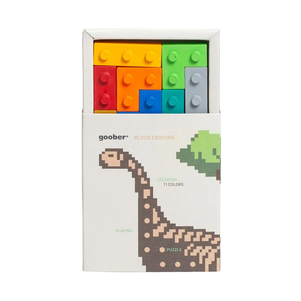 Dinosaur Blocks Crayon Set